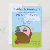 ピクニックパーティー 招待状 (正面)