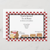 ピクニックパーティー 招待状 (正面/裏面)