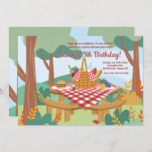 ピクニックパーティー 招待状 (正面/裏面)