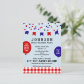 ピクニックパーティー | BBQ ・ Barbecue ・懇親会・誕生日 案内ポストカード (スタンド正面)