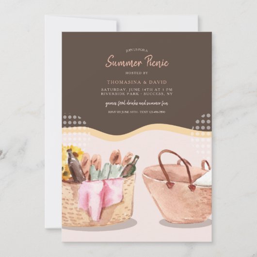 ピクニックビベス 招待状 (正面)