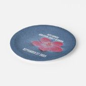 ピクニックピンクフラワーナショナルギャザリングファミリー懇親会 ペーパープレート (アングル)