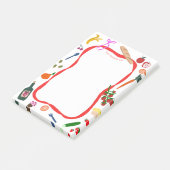 ピクニックフレームかわいいカスタムショッピングリスト ポストイット (アングル)