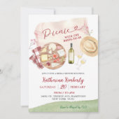 ピクニックブライダルシャワー招待 招待状 (正面)