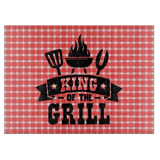 ピクニックプレイドキングオブザグリル カッティングボード (正面)