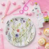 ピクニックプレートかわいらし- Wildflowers ペーパープレート (パーティー)