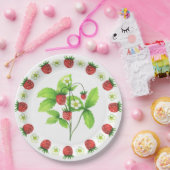 ピクニックプレート – イチゴ ペーパープレート (パーティー)