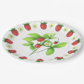 ピクニックプレート – イチゴ ペーパープレート (アングル)