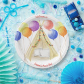 ピクニックプレート – テントとバルーンパーソナライズされた ペーパープレート (パーティー)