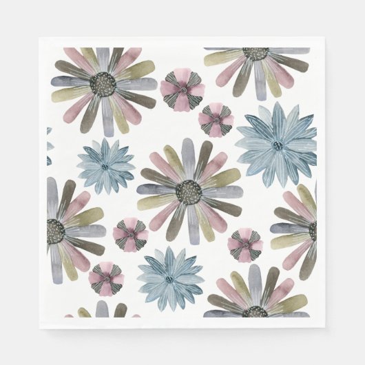 ピクニックプレート – 花 スタンダードランチョンナプキン (正面)