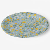 ピクニックプレート- Daffodils ペーパープレート (アングル)