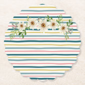 ピクニックベビーシャワー紙コースター ペーパーコースター (正面)