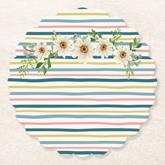 ピクニックベビーシャワー紙コースター ペーパーコースター (正面)