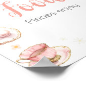 ピクニックベビーブランチ赤ちゃんシャワーフード ポスター (角)