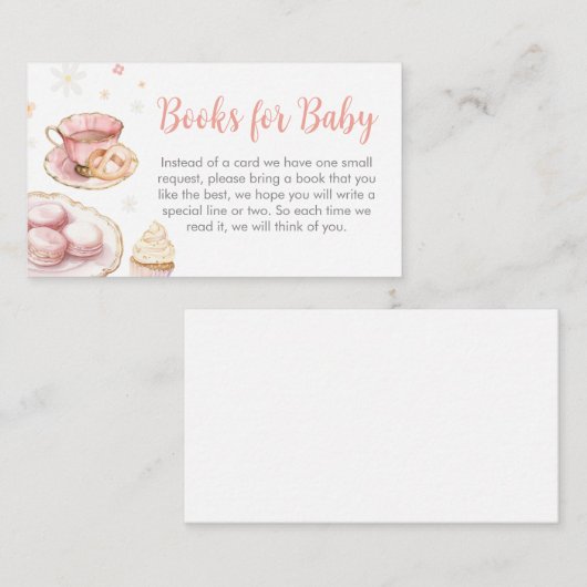 ピクニックベビーブランチ赤ちゃんシャワーブックスベビー エンクロージャーカード (正面/裏面)