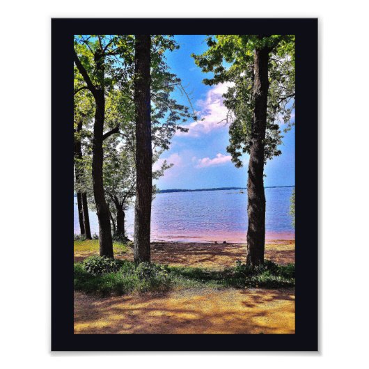 ピクニックポイントからのメンドタ湖 フォトプリント            (正面)