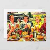 ピクニックレトロ漫画 シーズンポストカード (正面/裏面)