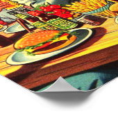 ピクニックレトロ漫画 ポスター (角)