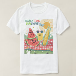 ピクニック仲間 - 夏のおやつチーム Tシャツ