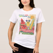 ピクニック仲間 - 夏のスナック隊 トライブレンドTシャツ (正面)