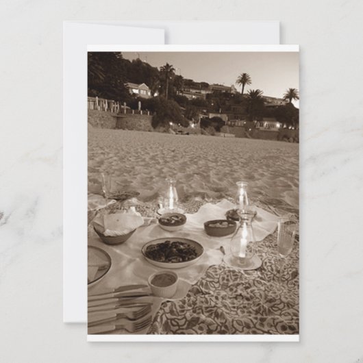 ピクニック及び夏用パーティの招待状 招待状 (正面)