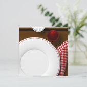 ピクニック招待状ガラス 招待状 (スタンド正面)