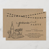 ピクニック招待状 招待状 (正面/裏面)