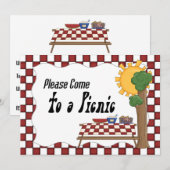 ピクニック招待状 招待状 (正面/裏面)