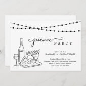 ピクニック招待状 招待状 (正面/裏面)