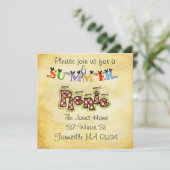 ピクニック招待 招待状 (スタンド正面)