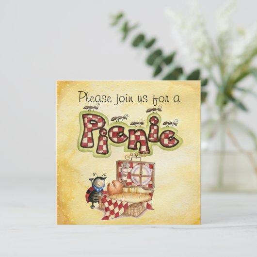 ピクニック招待 招待状 (スタンド正面)
