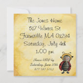 ピクニック招待 招待状 (裏面)