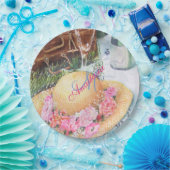 ピクニック提案モノグラムパーティー ペーパープレート (パーティー)