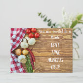 ピクニック昼食のパーティー 招待状 (スタンド正面)