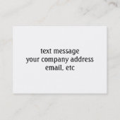 ピクニック時間だ!赤い市松模様にテーブルクロス(アリ付き) 名刺 (裏面)