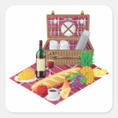 ピクニック時間 スクエアシール (正面)