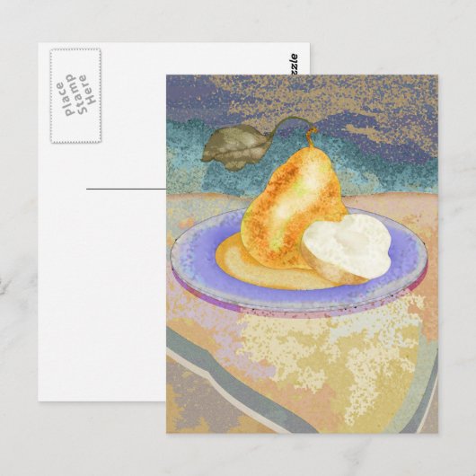 ピクニック梨 ポストカード (正面/裏面)