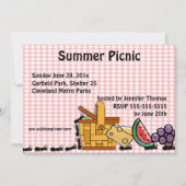 ピクニック泥棒、マーチングアンツパーティの招待状 招待状 (正面)