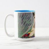 ピクニック用の犬 ツートーンマグカップ (左)