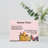ピクニック盗人の招待状 インビテーションポストカード (スタンド正面)