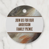 ピクニック自然羽毛フォトイベントファミリー懇親会 フェイバータグ (正面)