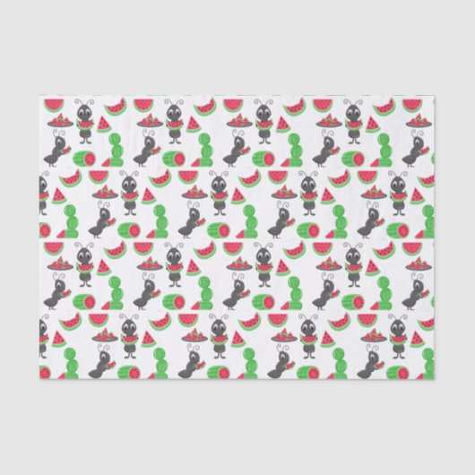 ピクニック蟻のティッシュペーパー 薄葉紙 (正面)