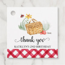 ピクニック誕生日サンキューユーラベル