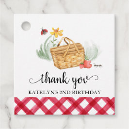 ピクニック誕生日サンキューユーラベル フェイバータグ