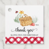 ピクニック誕生日サンキューユーラベル フェイバータグ (正面)