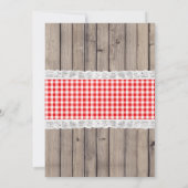 ピクニック誕生日パーティーの招待-パークパーティー 招待状 (裏面)