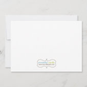 ピクニック誕生日パーティー招待状 招待状 (裏面)