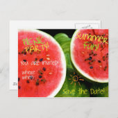 ピクニック郵便はがきの招待状 インビテーションポストカード (正面/裏面)