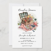 ピクニック | カップル素朴シャワー 招待状 (正面)