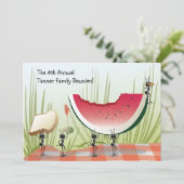 ピクニック、パーティーまたは家族会の招待状 招待状 (スタンド正面)